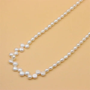 ZFSILVER 925 Silver Pearl Necklace for Women Wedding
