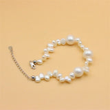 925 Silver Freshwater Pearl Bracelet for Women