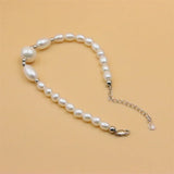 925 Silver Natural Freshwater Pearl Bracelet Women's Jewelry