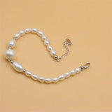 925 Silver Natural Freshwater Pearl Bracelet Women's Jewelry