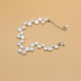 ZFSILVER 925 Silver Pearl Charm Bracelet Gift Women