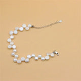 ZFSILVER 925 Silver Pearl Charm Bracelet Gift Women