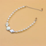 925 Silver Pearl Baroque Splice Bracelet for Women
