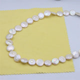 ZFSILVER S925 Sterling Silver Baroque Pearl Necklace DIY Jewelry