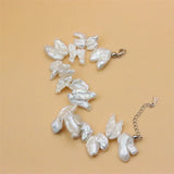 S925 Sterling Silver Natural Pearl Bracelet Exaggeration Gift Jewelry