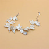 S925 Sterling Silver Natural Pearl Bracelet Exaggeration Gift Jewelry