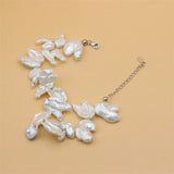 S925 Sterling Silver Natural Pearl Bracelet Exaggeration Gift Jewelry