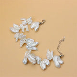 S925 Sterling Silver Natural Pearl Bracelet Exaggeration Gift Jewelry