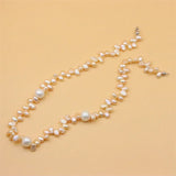 S925 Silver Baroque Pearl Choker Necklace for Women