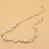 S925 Silver Baroque Pearl Choker Necklace for Women