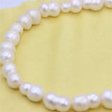 925 Silver Baroque Pearl Necklace DIY Charm Jewelry Women Gift
