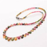 Natural Tourmaline Beads Stone Choker Necklace Charms