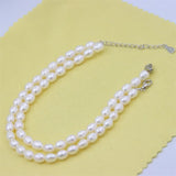 Rice Waterfresh Pearl Bracelet S925 Sterling Silver Jewelry For Women