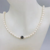 Geometric Heart Abalone Shell Pearl Bracelet Elastic Rope Jewelry
