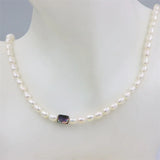Geometric Heart Abalone Shell Pearl Bracelet Elastic Rope Jewelry