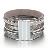 Woven Pearl Geometric Shape Bracelet for Women