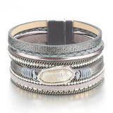 Woven Pearl Geometric Shape Bracelet for Women