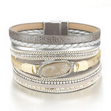 Woven Pearl Geometric Shape Bracelet for Women