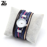 Leather Multilayer Bracelet Watch Bohemian Style Bangle