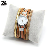 Leather Multilayer Bracelet Watch Bohemian Style Bangle