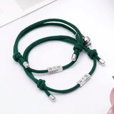 ZG Couple Match Adjustable Bracelets Sun Moon Magnetic Set