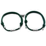 ZG Couple Match Adjustable Bracelets Sun Moon Magnetic Set