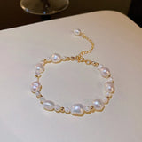 Baroque Pearl Bracelet Bestie Ins Feel Female