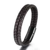 ZG Men's Bracelet Punk Style Stainless Steel Magnetic Buckle Jewelry