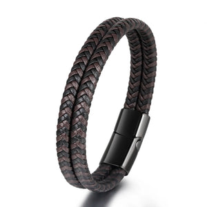 ZG Men's Bracelet Punk Style Stainless Steel Magnetic Buckle Jewelry