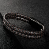 ZG Men's Bracelet Punk Style Stainless Steel Magnetic Buckle Jewelry