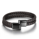 ZG Men's Bracelet Punk Style Stainless Steel Magnetic Buckle Jewelry