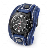 ZG Business Men's Leather Bracelet Watch
