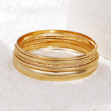 Bohemian Wind Multi-layer Alloy Bracelets Set