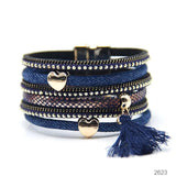 Denim Ladies Bracelet Magnetic Buckle Bangle Jewelry