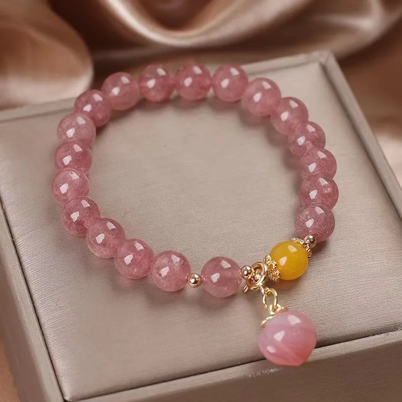 Crystal Bracelet Pink Purple Rhinestone Bangle Jewelry