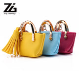 Small Bag Keychain Mini Coin Purse Gray Pink Red Decoration Key Chains