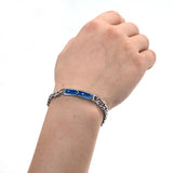 ZG Stainless Steel Bracelet Moon Enamel Glaze Curved Bracelet Jewelry