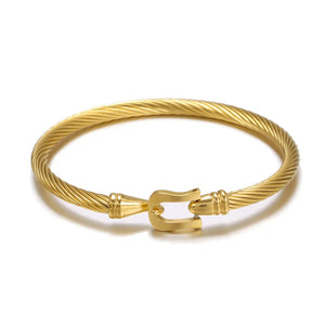 Titanium Steel Bracelet for Men Stainless Steel Bangle Jewelry