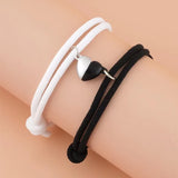 Heart Rope Couple Bracelet Magnetic Attraction Adjustable Friendship Jewelry