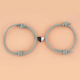 Heart Rope Couple Bracelet Magnetic Attraction Adjustable Friendship Jewelry
