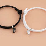 Heart Rope Couple Bracelet Magnetic Attraction Adjustable Friendship Jewelry