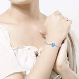 Women's Heart-shaped Zircon Gemstone Bracelet