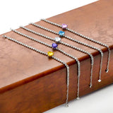 Women's Heart-shaped Zircon Gemstone Bracelet