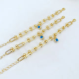 Retro Devil's Eye Charms Bracelet U-shaped Chain Jewelry