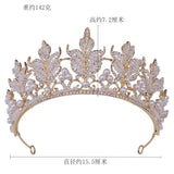 ZG1312 Princess Pearls Crystal Tiaras Crown