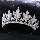 ZG1312 Princess Pearls Crystal Tiaras Crown