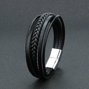 Vintage Punk Leather Bracelet for Men