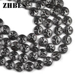 12mm Hematite Life Tree Coin Spacer Beads for Jewelry Making