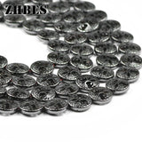 12mm Hematite Life Tree Coin Spacer Beads for Jewelry Making