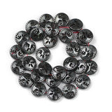 12mm Hematite Life Tree Coin Spacer Beads for Jewelry Making